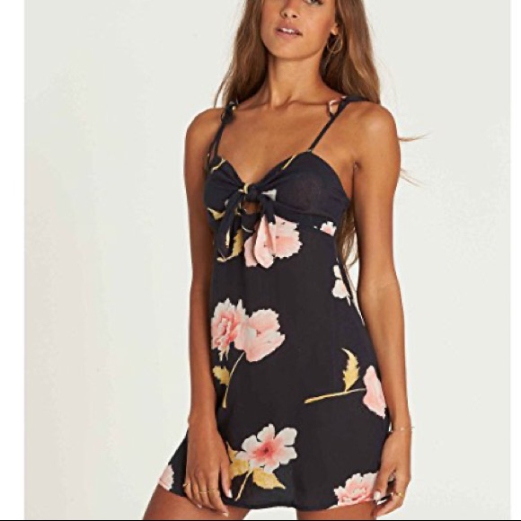 Billabong Black Floral Dress